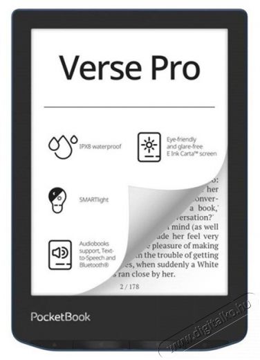 Pocketbook PB634 Verse Pro 6 azúrkék E-Book olvasó Mobil / Kommunikáció / Smart - E-book olvasó - 506990