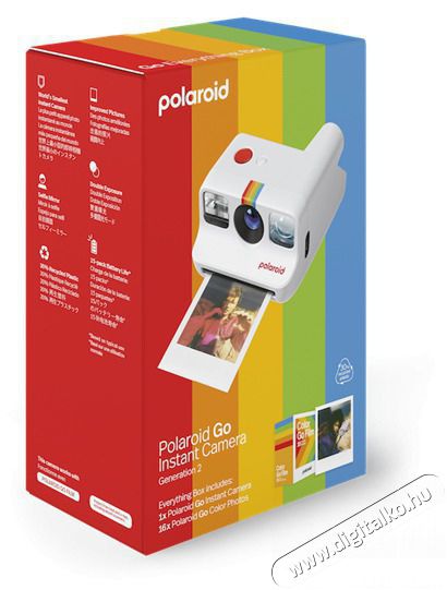 Polaroid Go Gen 2 EB White instant f&eacute;nyk&eacute;pező F&eacute;nyk&eacute;pezőg&eacute;p / kamera - Kompakt f&eacute;nyk&eacute;pezőg&eacute;p - Norm&aacute;l tud&aacute;s&uacute; kompakt - 514336