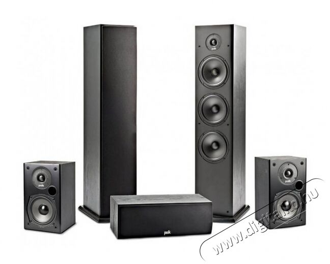 Polk Audio T50 + T15 + T30 5.0 hangfalszett - fekete Audio-Video / Hifi / Multimédia - Hangfal - Hangfalszett - Hangfalszett - 347321