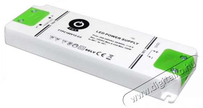 POS POWER FTPC100V12-C2 12V/8.33A 100W IP20 LED tápegység Háztartás / Otthon / Kültér - Világítás / elektromosság - Lámpa kiegészítő - 396420