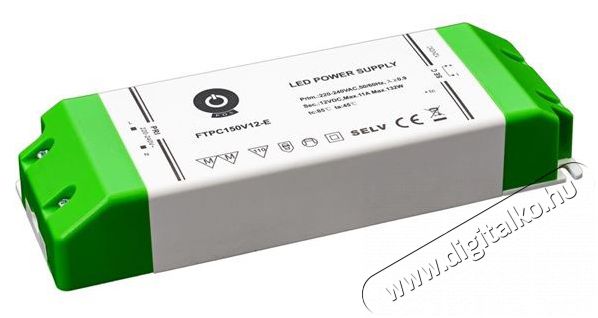 POS POWER FTPC150V12-E 12V/11A 150W IP20 gazdaságos LED tápegység Háztartás / Otthon / Kültér - Világítás / elektromosság - Lámpa kiegészítő - 396427