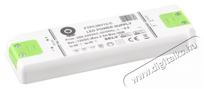 POS POWER FTPC30V24-C 24V/1.25A 30W IP20 LED tápegység Háztartás / Otthon / Kültér - Világítás / elektromosság - Lámpa kiegészítő - 396384