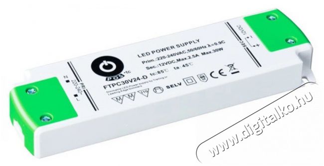 POS POWER FTPC30V24-D 24V/1.25A 30W IP20 szabályozható LED tápegység Háztartás / Otthon / Kültér - Világítás / elektromosság - Lámpa kiegészítő - 396394