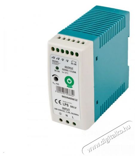 POS POWER MDIN40W24 24V/1,7A 40W DIN sínre szerelhető LED tápegység Háztartás / Otthon / Kültér - Világítás / elektromosság - Lámpa kiegészítő - 396392