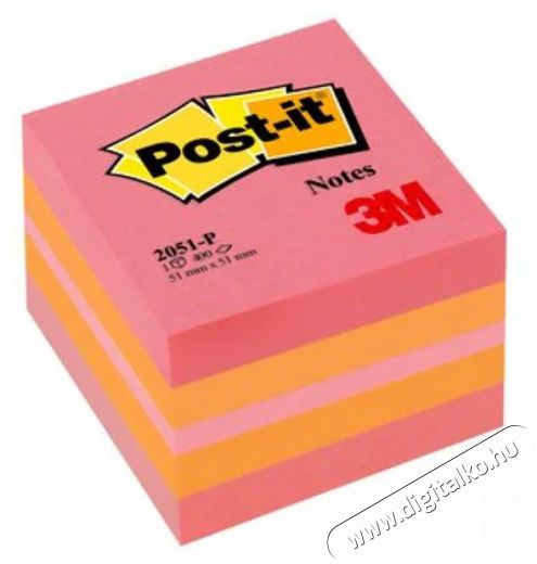 Post-it 51×51mm 400lap rózsaszin öntapadó mini jegyzetkocka Iroda és számítástechnika - Egyéb számítástechnikai termék - 405177