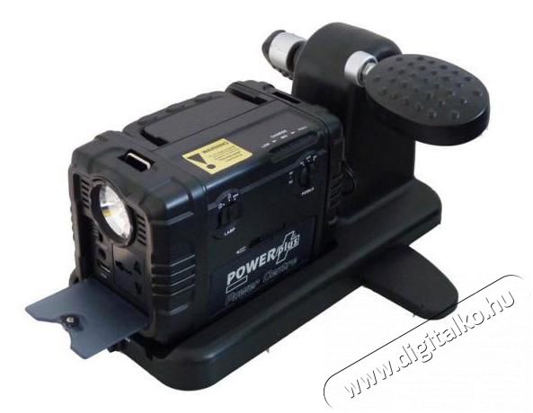 PowerPlus Cougar pedálos áramfejlesztő generátor és AC/DC akkumulátor Háztartás / Otthon / Kültér - Szerszám - Áramfejlesztő - 285377