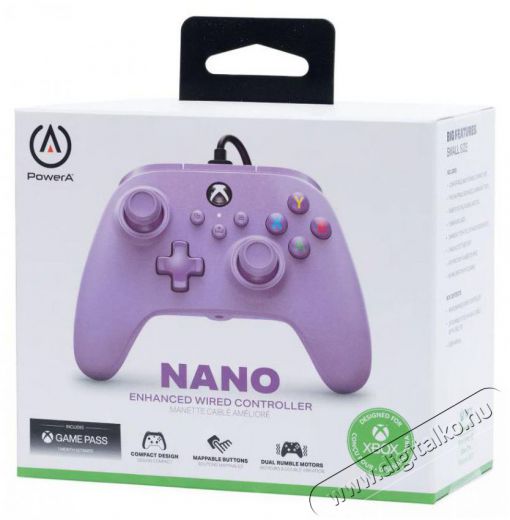 POWERA Nano EnWired Xbox Series X|S/Xbox One/PC vezetékes lila kontroller Iroda és számítástechnika - Játék konzol - Kontroller - 404059