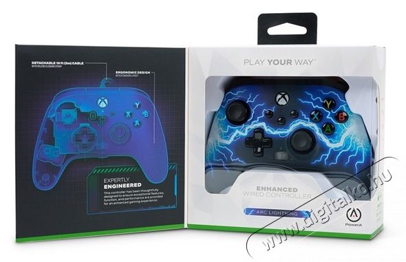 POWERA EnWired Xbox Series X|S / Xbox One vezet&eacute;kes Arc Lightning kontroller Iroda &eacute;s sz&aacute;m&iacute;t&aacute;stechnika - J&aacute;t&eacute;k konzol - Kontroller - 437361