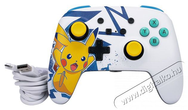 POWERA Enhanced Nintendo Switch vezetékes Pikachu High Voltage kontroller Iroda és számítástechnika - Játék konzol - Kontroller - 458271