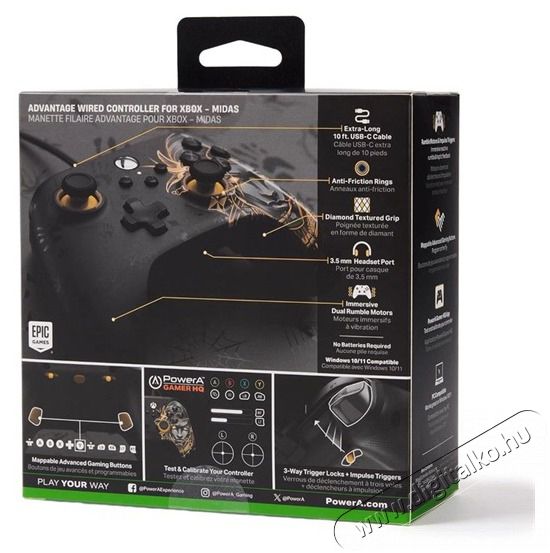 POWERA XBGP0238-01 Advantage Xbox Series X|S/Xbox One/PC Fortnite: Mideas vezetékes kontroller Iroda és számítástechnika - Játék konzol - Kontroller - 499946
