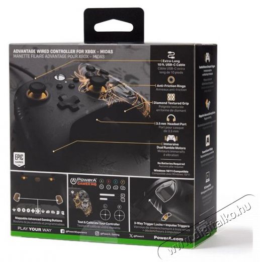 POWERA XBGP0238-01 Advantage Xbox Series X|S/Xbox One/PC Fortnite: Mideas vezetékes kontroller Iroda és számítástechnika - Játék konzol - Kontroller - 499946