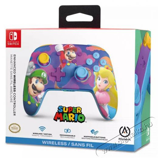 POWERA NSGP0287-01 Enhanced Nintendo Switch vezeték nélküli Color Splash Heroes kontroller Iroda és számítástechnika - Játék konzol - Nintendo Switch konzol - 508540