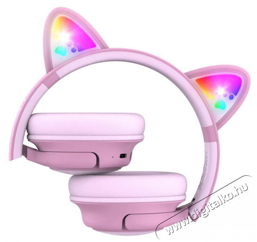 PowerLocus Bobo Cat Ears Purple/Pink Audio-Video / Hifi / Multim&eacute;dia - F&uuml;l &eacute;s Fejhallgat&oacute;k - Fejhallgat&oacute; - 510164