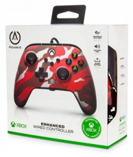 POWERA 1525942-01 Enhanced Wired Xbox Series X|S/Xbox One/PC vezetékes Red Camo piros kontroller Iroda és számítástechnika - Játék konzol - Xbox One konzol - 513848