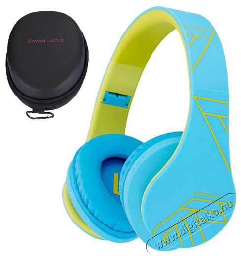 PowerLocus P2 Kids Blue/Green Audio-Video / Hifi / Multimédia - Fül és Fejhallgatók - Fejhallgató - 519068