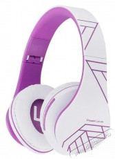 PowerLocus P2 White/Violet Audio-Video / Hifi / Multimédia - Fül és Fejhallgatók - Fejhallgató mikrofonnal / headset - 519069