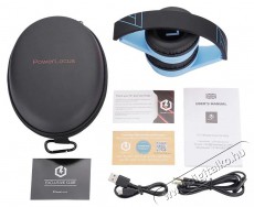 PowerLocus P1 Kids Black/Blue Audio-Video / Hifi / Multimédia - Fül és Fejhallgatók - Fejhallgató mikrofonnal / headset - 525685