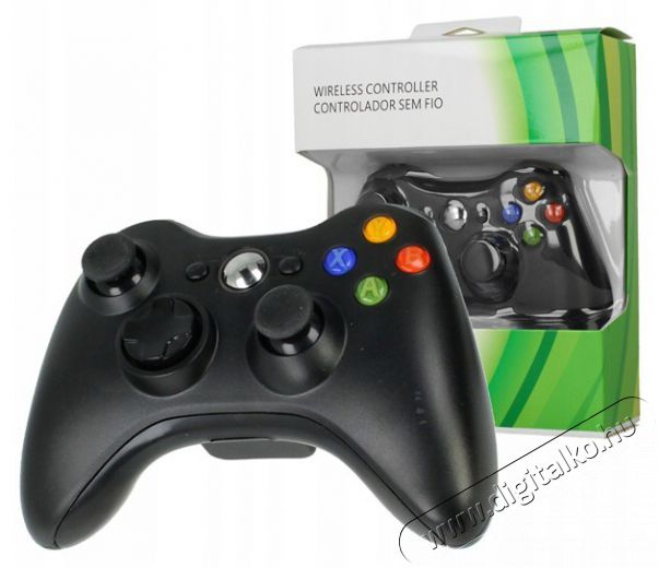 PRC vezeték nélküli Xbox 360 fekete kontroller Iroda és számítástechnika - Játék konzol - Xbox 360 konzol - 389573