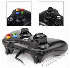 PRC Vezetékes Xbox 360/PC fekete kontroller Iroda és számítástechnika - Számítógép tartozék - PC kontroller - 389482