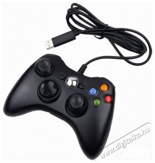 PRC Vezetékes Xbox 360/PC fekete kontroller Iroda és számítástechnika - Számítógép tartozék - PC kontroller - 389482