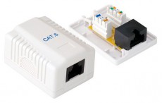 PRC Cat.6 UTP fali aljzat, 1 portos, öntapadós Tv kiegészítők - Kábel / csatlakozó - Csatlakozó / elosztó / átalakító - 408087