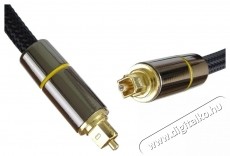 PremiumCord Toslink, OD:7mm, Gold-metal design   Nylon 1m audio k&aacute;bel Fot&oacute;-Vide&oacute; kieg&eacute;sz&iacute;tők - K&aacute;bel - Audio-video k&aacute;bel - 532094