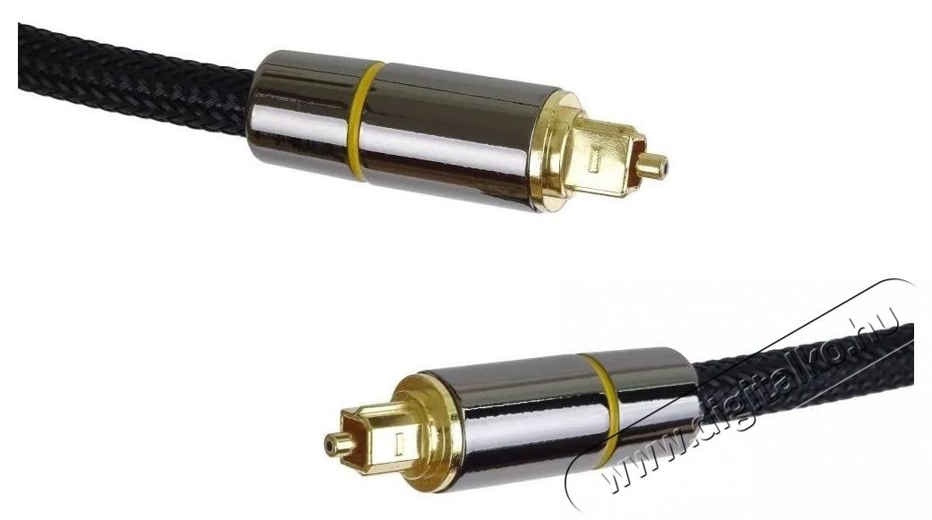 PremiumCord Toslink, OD:7mm, Gold-metal design   Nylon 1m audio k&aacute;bel Fot&oacute;-Vide&oacute; kieg&eacute;sz&iacute;tők - K&aacute;bel - Audio-video k&aacute;bel - 532094