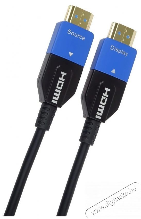 PremiumCord Ultra High Speed HDMI 2.1 AOC optikai k&aacute;bel 8K 60Hz, aranyozott csatlakoz&oacute;kkal 10 m videok&aacute;bel 10m Tv kieg&eacute;sz&iacute;tők - K&aacute;bel / csatlakoz&oacute; - Hdmi k&aacute;bel - 532093