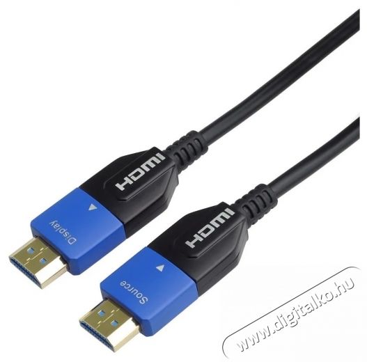 PremiumCord Ultra High Speed HDMI 2.1 AOC sz&aacute;loptikai k&aacute;bel 8K 60Hz, aranyozott csatlakoz&oacute;k 30 m videok&aacute;bel 30m Tv kieg&eacute;sz&iacute;tők - K&aacute;bel / csatlakoz&oacute; - Hdmi k&aacute;bel - 532095