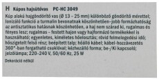 ProfiCare PC-HC 3049 Hajsütő - fehér arany Szépségápolás / Egészség - Hajápolás - Hajsütővas / göndörítő - 359626