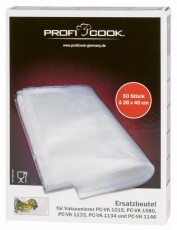 Proficook nagy 28x40cm Vákuum tasak - 50 db Konyhai termékek - Fóliahegesztő - Vákumfólia - 364172