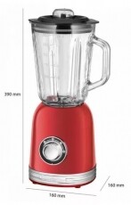 Proficook PC-UM 1195 turmixgép - piros Konyhai termékek - Konyhai kisgép (előkészítés / feldolgozás) - Turmixgép - 364177