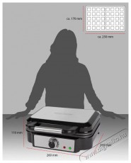 Proficook PC-WA 1240 inox gofrisütő Konyhai termékek - Konyhai kisgép (sütés / főzés / hűtés / ételkészítés) - Melegszendvics / gofri sütő - 410272