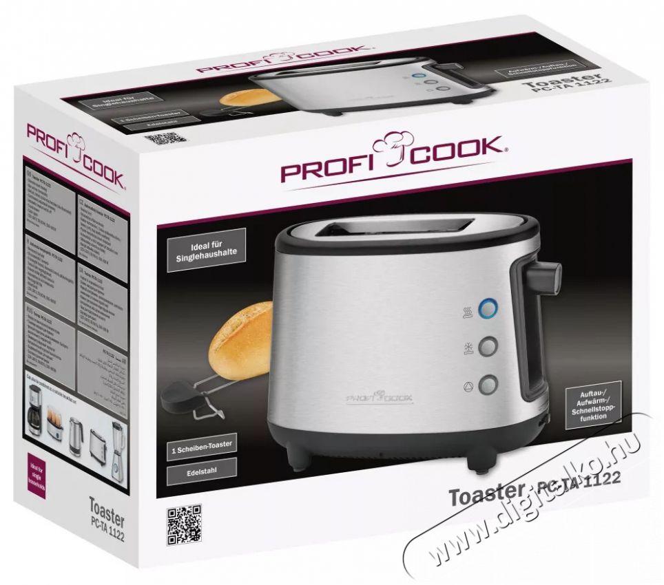 Proficook PC-TA 1122 keny&eacute;rpir&iacute;t&oacute; Konyhai term&eacute;kek - Konyhai kisg&eacute;p (s&uuml;t&eacute;s / főz&eacute;s / hűt&eacute;s / &eacute;telk&eacute;sz&iacute;t&eacute;s) - Keny&eacute;rpir&iacute;t&oacute; - 360583