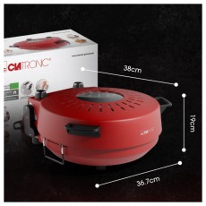 Clatronic PM 3787 rot 1.200W pizzasütő Konyhai termékek - Konyhai kisgép (sütés / főzés / hűtés / ételkészítés) - Konyhai különlegesség - 513294