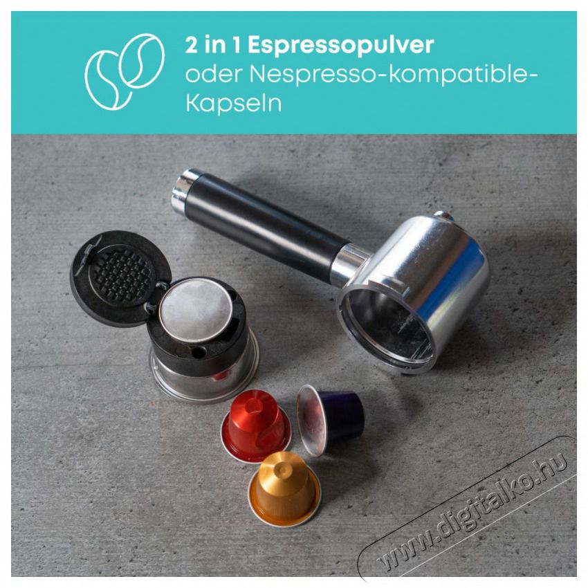 Proficook PC-ES/KA 1265 inox k&aacute;v&eacute;főző Konyhai term&eacute;kek - K&aacute;v&eacute;főző / k&aacute;v&eacute;&ouml;rlő / kieg&eacute;sz&iacute;tő - Pressz&oacute; k&aacute;v&eacute;főző - 513297