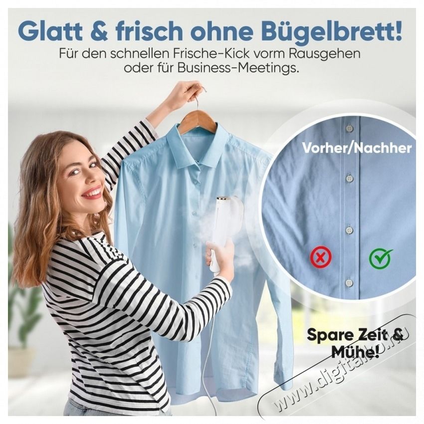 ProfiCare PC-DG 3124 feh&eacute;r-r&oacute;zsasz&iacute;n Gőz&ouml;lő H&aacute;ztart&aacute;s / Otthon / K&uuml;lt&eacute;r - Vasal&oacute; - Vasal&oacute; - 531153