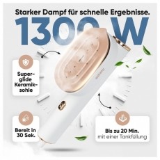 ProfiCare PC-DG 3124 feh&eacute;r-r&oacute;zsasz&iacute;n Gőz&ouml;lő H&aacute;ztart&aacute;s / Otthon / K&uuml;lt&eacute;r - Vasal&oacute; - Vasal&oacute; - 531153