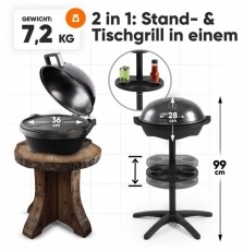 Proficook PC-BQS 1303 fekete Barbeque &aacute;ll&oacute;grill H&aacute;ztart&aacute;s / Otthon / K&uuml;lt&eacute;r - K&uuml;lt&eacute;r / kerti term&eacute;k / grill - Kerti grill - 531154