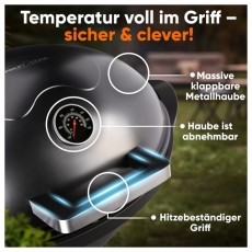 Proficook PC-BQS 1303 fekete Barbeque &aacute;ll&oacute;grill H&aacute;ztart&aacute;s / Otthon / K&uuml;lt&eacute;r - K&uuml;lt&eacute;r / kerti term&eacute;k / grill - Kerti grill - 531154