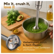 Proficook PC-SM 1317 botmixer rozsdamentes ac&eacute;l Konyhai term&eacute;kek - Konyhai kisg&eacute;p (elők&eacute;sz&iacute;t&eacute;s / feldolgoz&aacute;s) - Botmixer - 531151