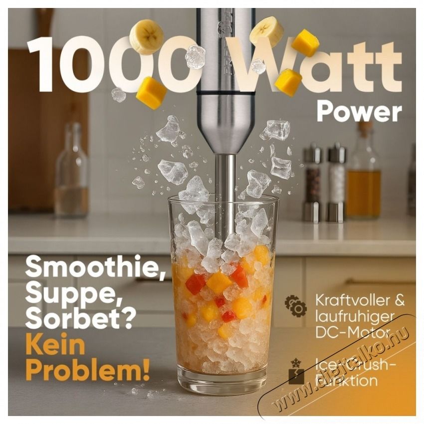 Proficook PC-SM 1317 botmixer rozsdamentes ac&eacute;l Konyhai term&eacute;kek - Konyhai kisg&eacute;p (elők&eacute;sz&iacute;t&eacute;s / feldolgoz&aacute;s) - Botmixer - 531151