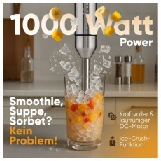 Proficook PC-SM 1317 botmixer rozsdamentes ac&eacute;l Konyhai term&eacute;kek - Konyhai kisg&eacute;p (elők&eacute;sz&iacute;t&eacute;s / feldolgoz&aacute;s) - Botmixer - 531151