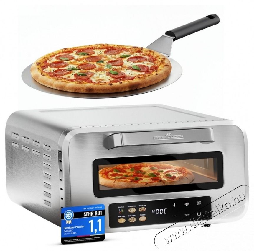 Proficook PC-PO 1323 inox pizzas&uuml;tő Konyhai term&eacute;kek - Konyhai kisg&eacute;p (s&uuml;t&eacute;s / főz&eacute;s / hűt&eacute;s / &eacute;telk&eacute;sz&iacute;t&eacute;s) - Konyhai k&uuml;l&ouml;nlegess&eacute;g - 537634