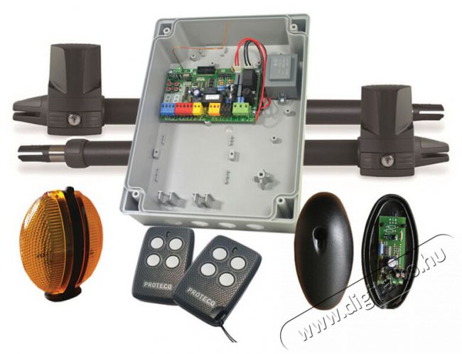 Proteco KIT-LEADER3 -New 2 x 2m-es kapuszárnyig szárnyaskapu mozgató szett Háztartás / Otthon / Kültér - Biztonságtechnika - Kiegészítő - 455990