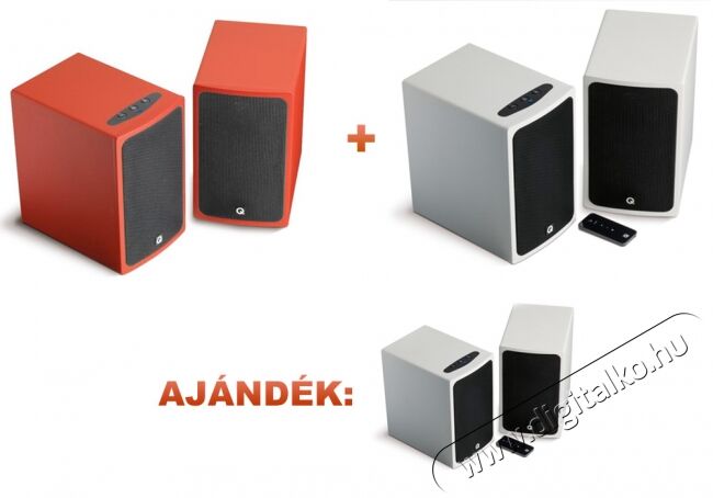 Q Acoustics BT3 /pár - piros + BT3 /pár - fehér + Ajándék BT3 /pár - fehér Audio-Video / Hifi / Multimédia - Hangfal - Hangfalszett - Akciós hangfal csomag - 289091