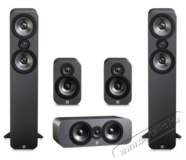 Q Acoustics QA3050i hangfalszett (QA3050i+3010i+3090C) + Ajándék 3070S mélynyomó - fekete Audio-Video / Hifi / Multimédia - Hangfal - Hangfalszett - Hangfalszett - 293975