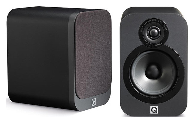 Q Acoustics QA 3020 hangsugárzó/pár - matt grafit Audio-Video / Hifi / Multimédia - Hangfal - Hangfalszett - Polc / állványos/ háttér hangsugárzó - 292340