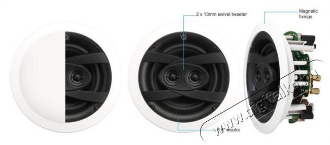 Q Acoustics QI1200 beépíthető hangsugárzó /pár  Audio-Video / Hifi / Multimédia - Hangfal - Hangfalszett - Beépíthető hangsugárzó - 292315