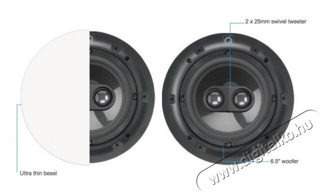 Q Acoustics QI1170 (Qi65CP ST) beépíthető hangsugárzó /pár - fehér Audio-Video / Hifi / Multimédia - Hangfal - Hangfalszett - Beépíthető hangsugárzó - 292270